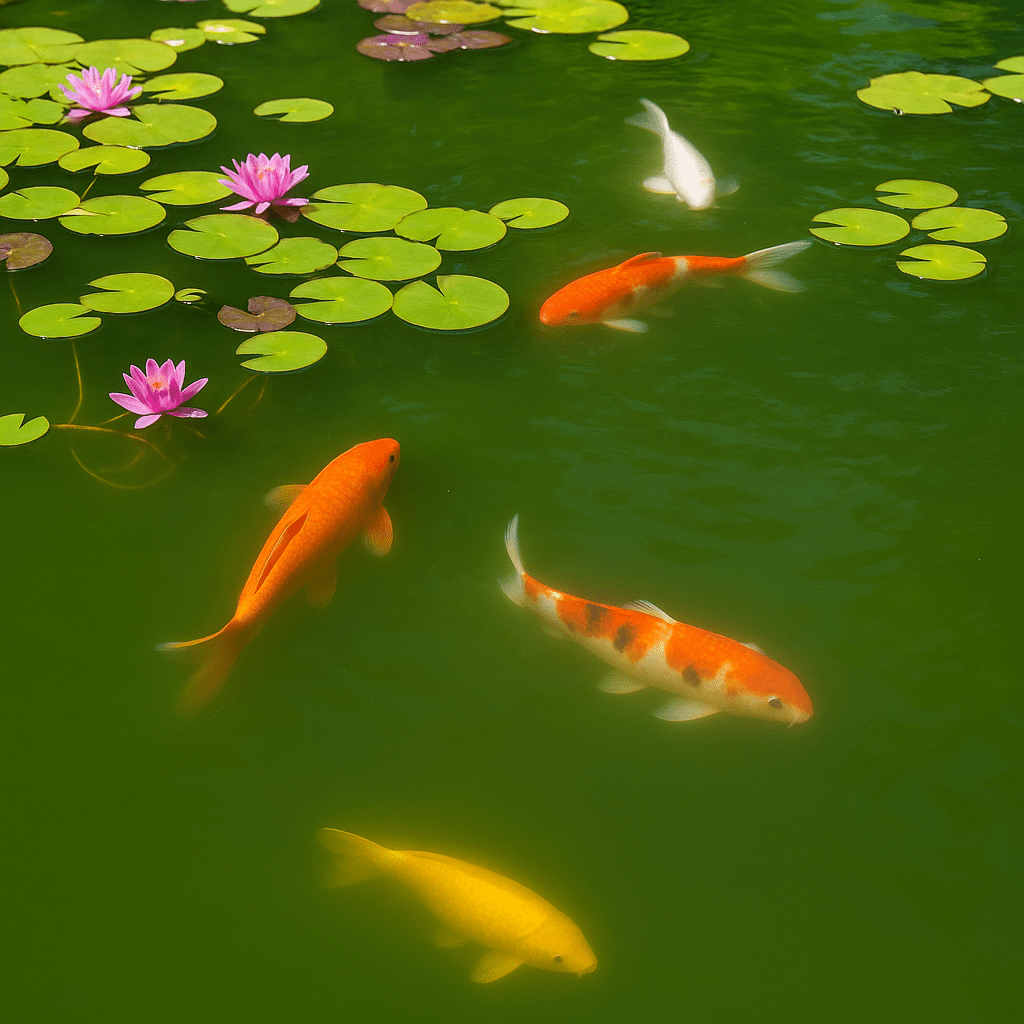 Grünes trübes Wasser im Teich? Das hilft!