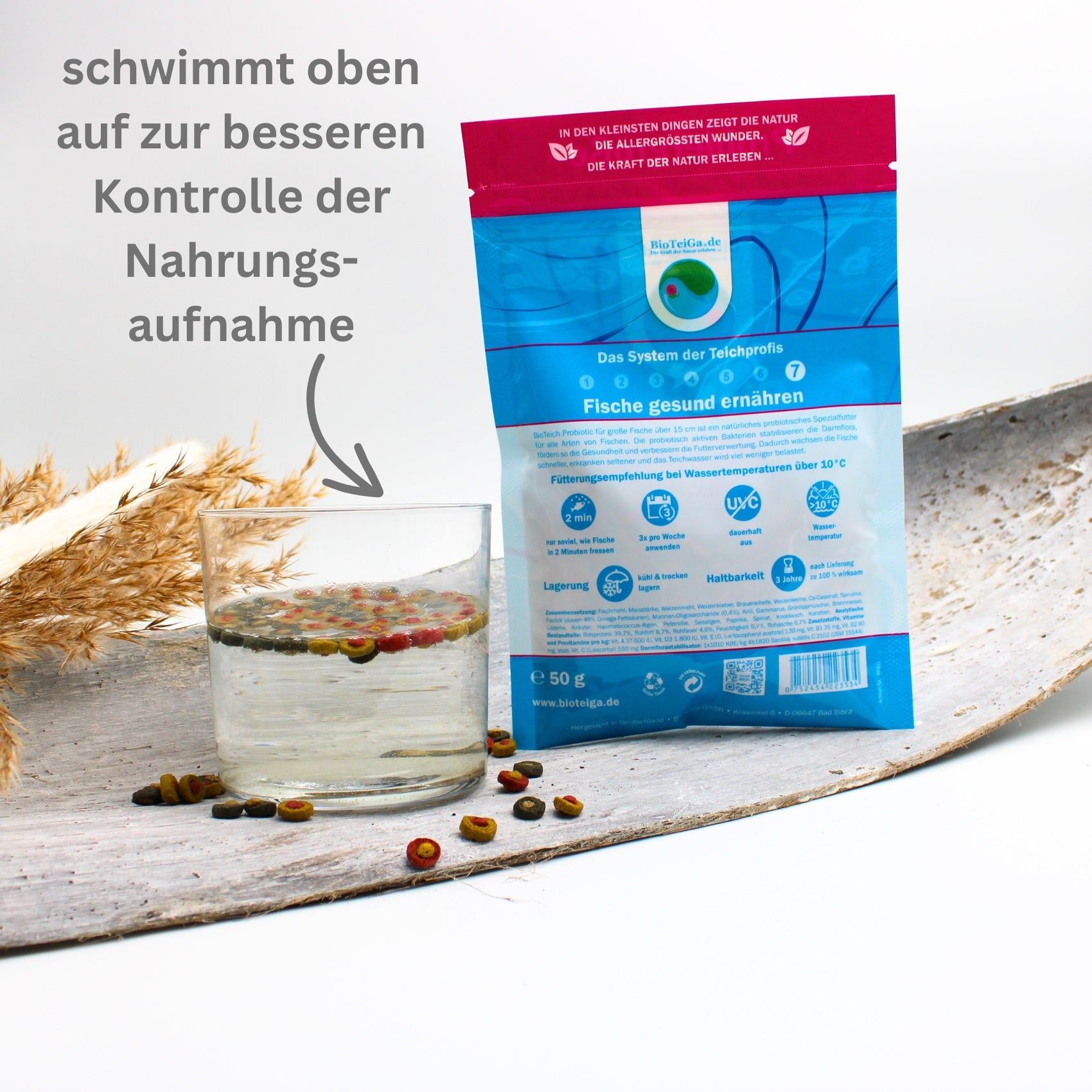 Fischfutter BioTeich Probiotic für große Fische