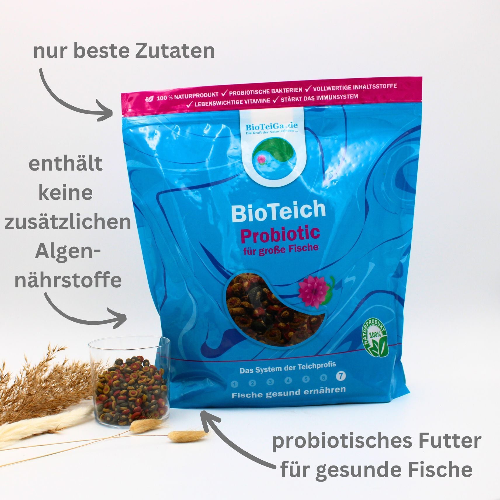 fischfutter teich probiotic fischfutter für große Fische