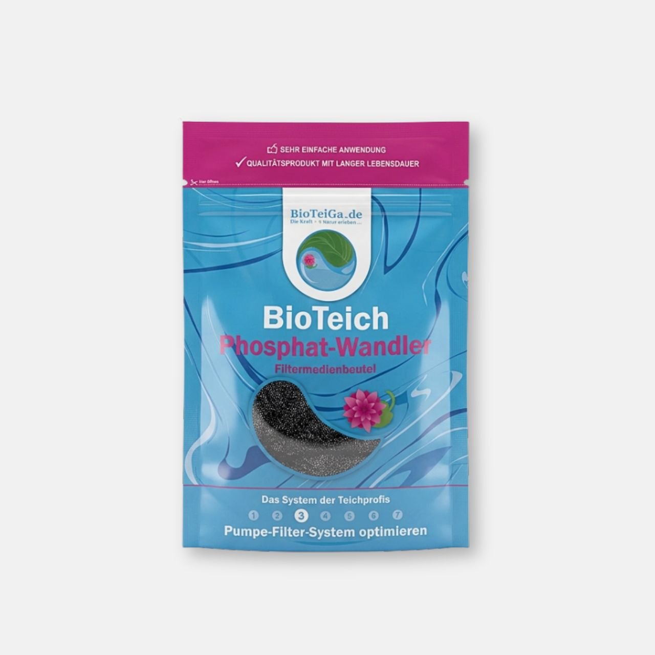 Phosphat-Wandler: ↓ Phosphat-Werte im Teich ↓