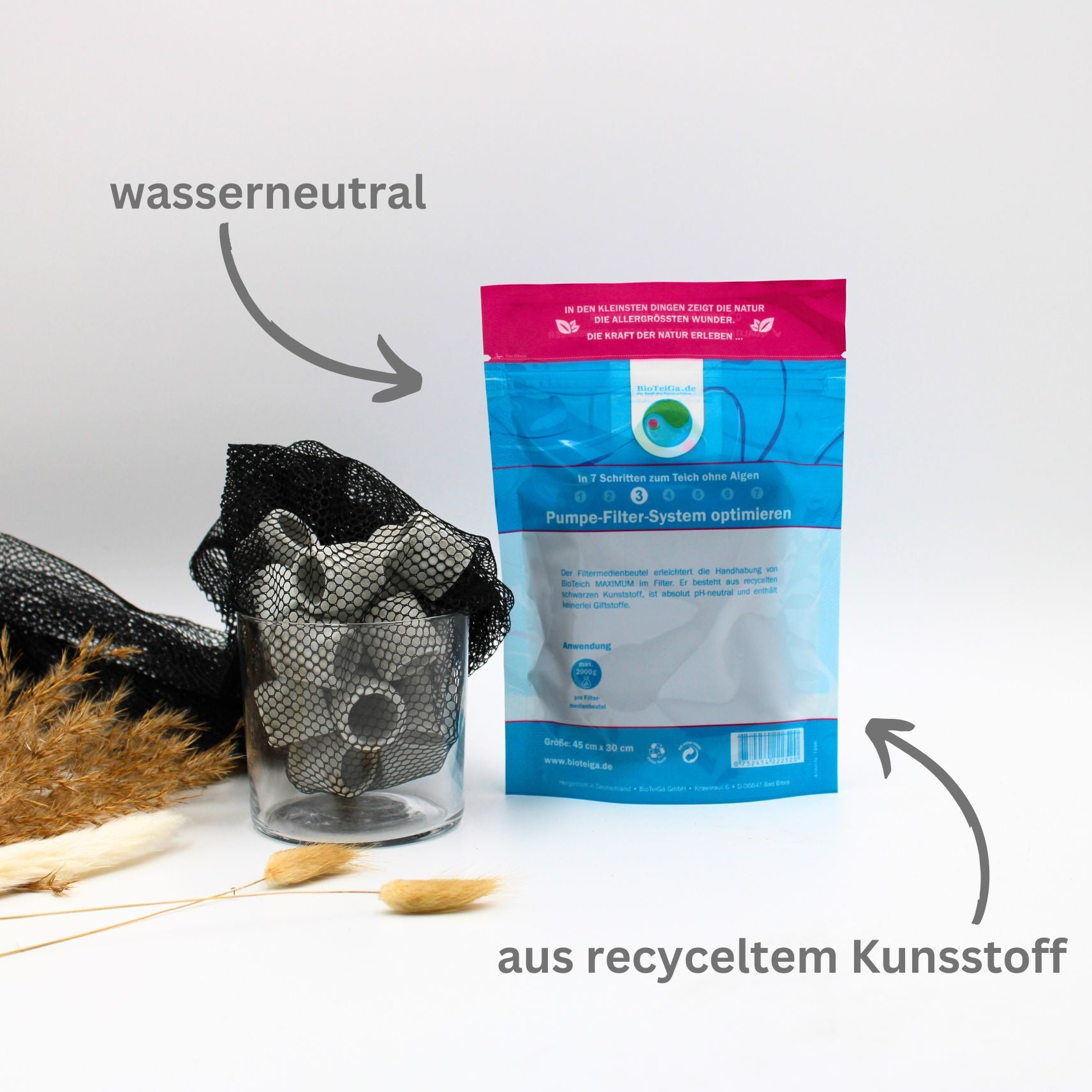 teichfilter filtermaterial filtermedienbeutel maximum anwendung