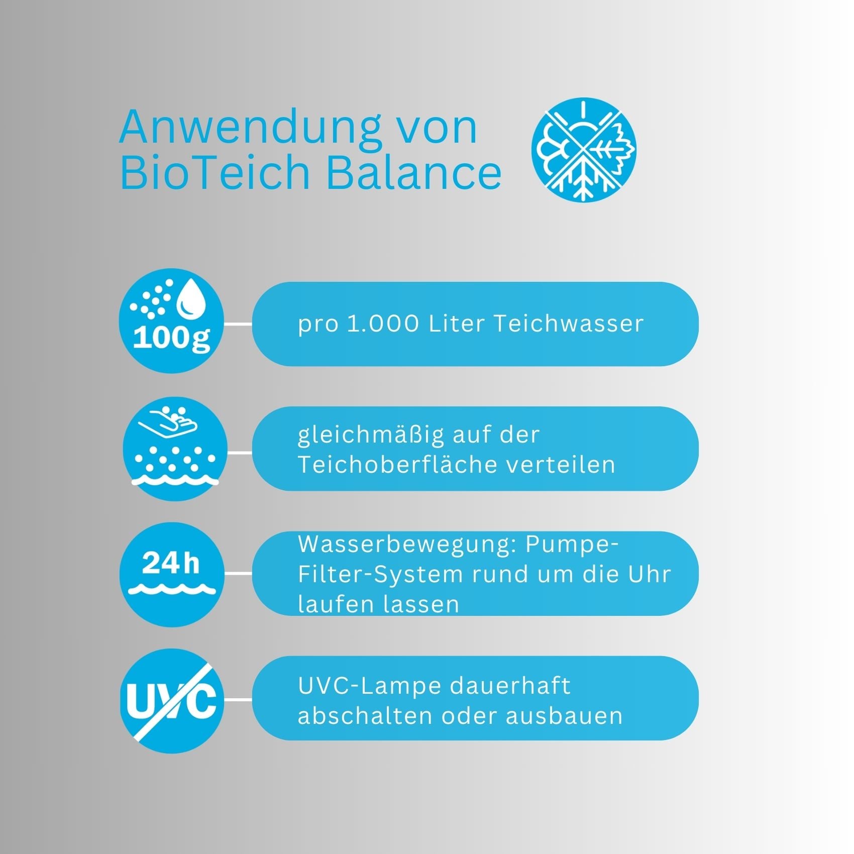 BioTeich Balance  - stabilisiert den pH-Wert und erhöht die Karbonathärte