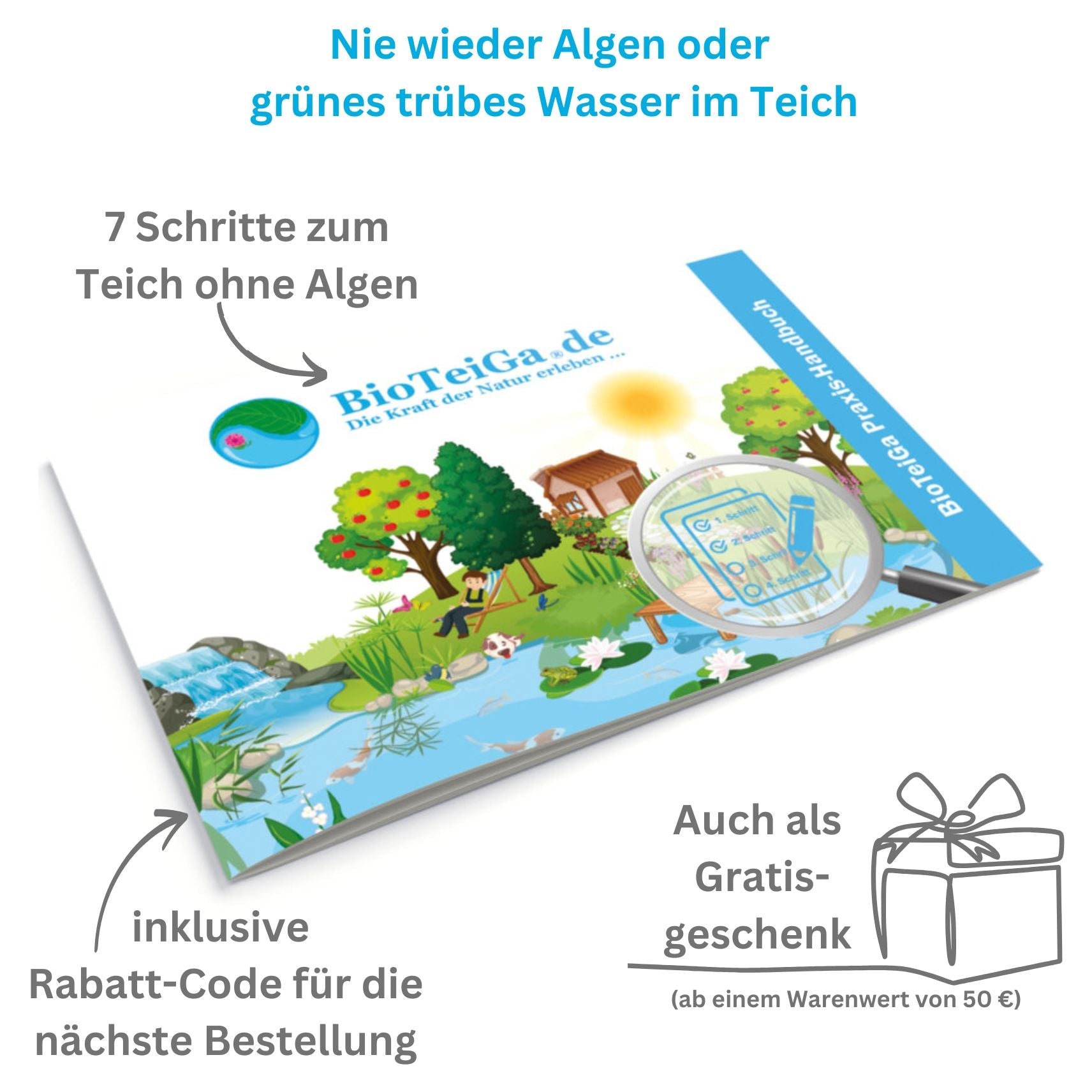 nie wieder algen im teich - schritt für schritt anleitung