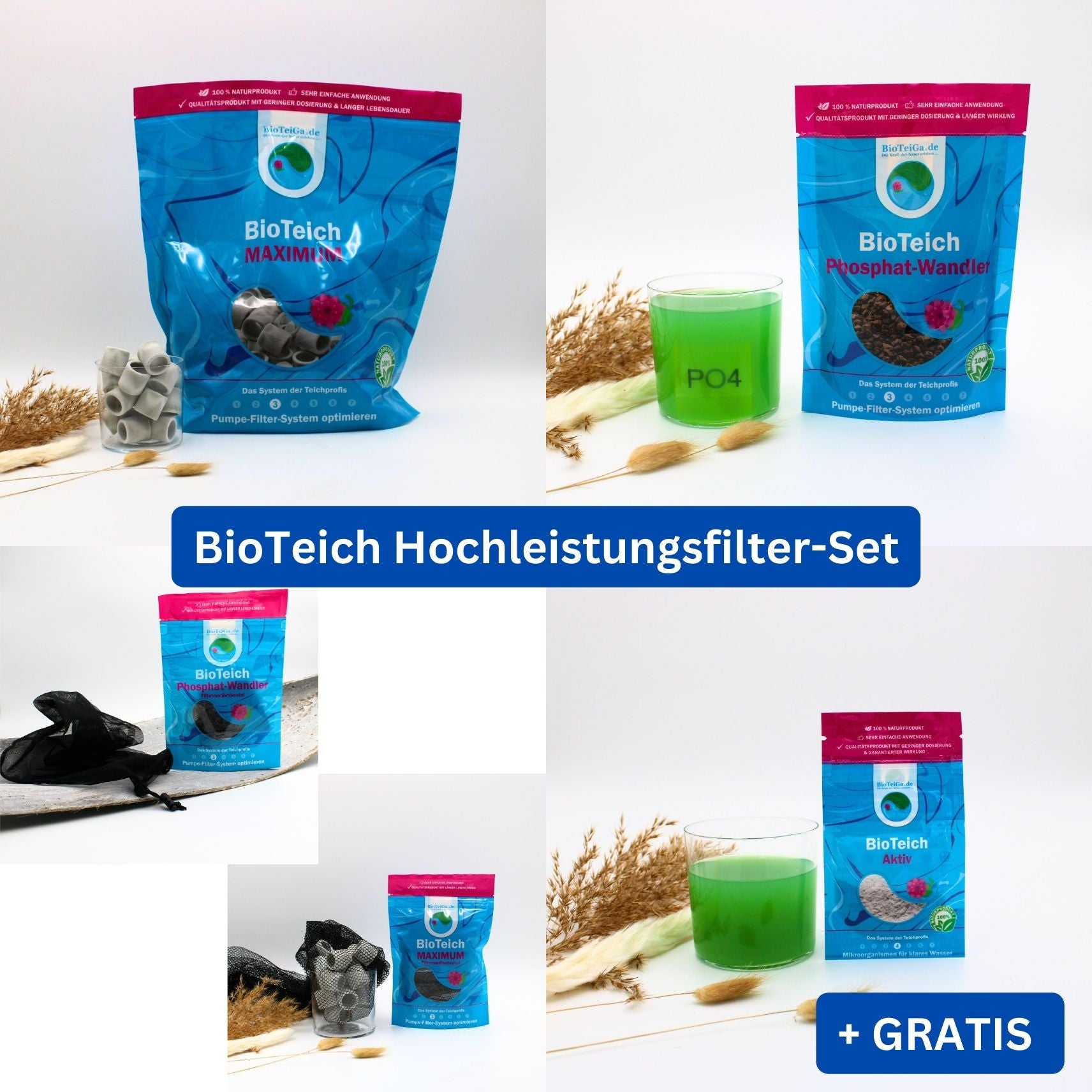 BioTeich Hochleistungsfilter-Set für hundertfach höhere Filterleistung