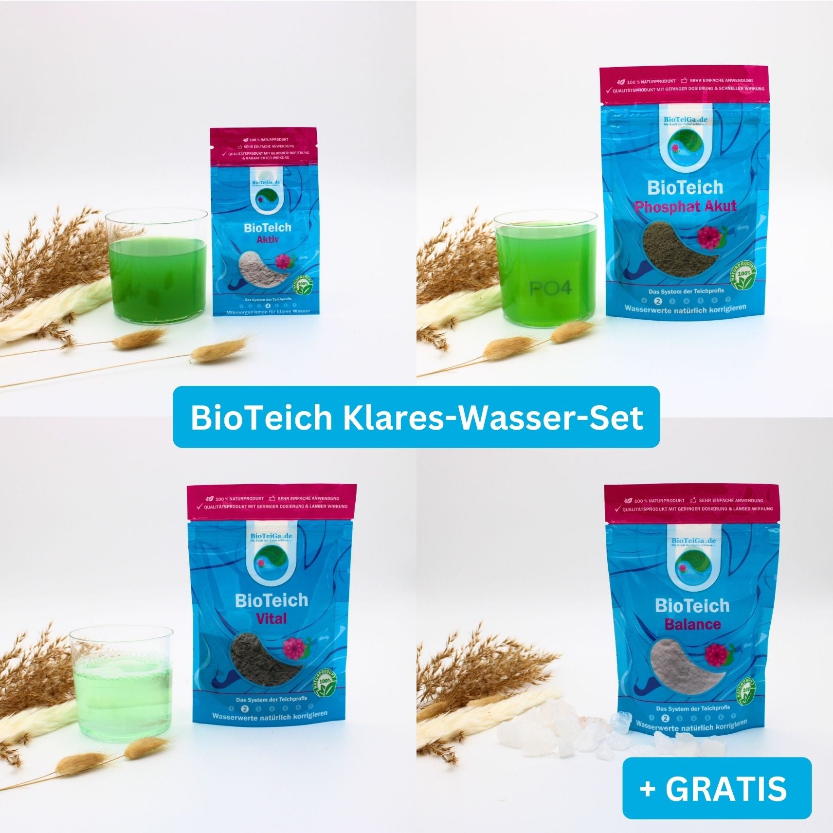 BioTeich Klares-Wasser-Set für Teiche