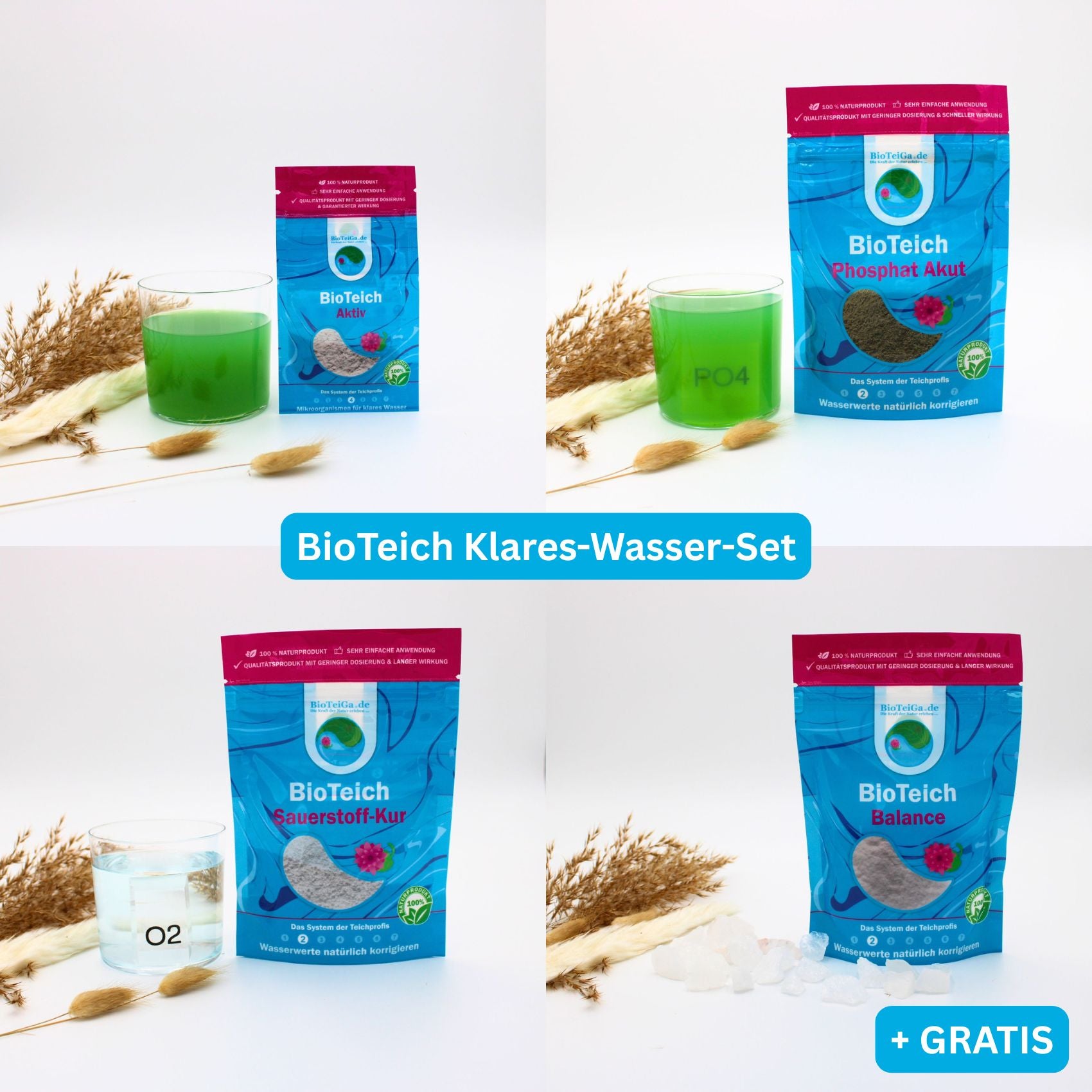 BioTeich Klares-Wasser-Set für Teiche