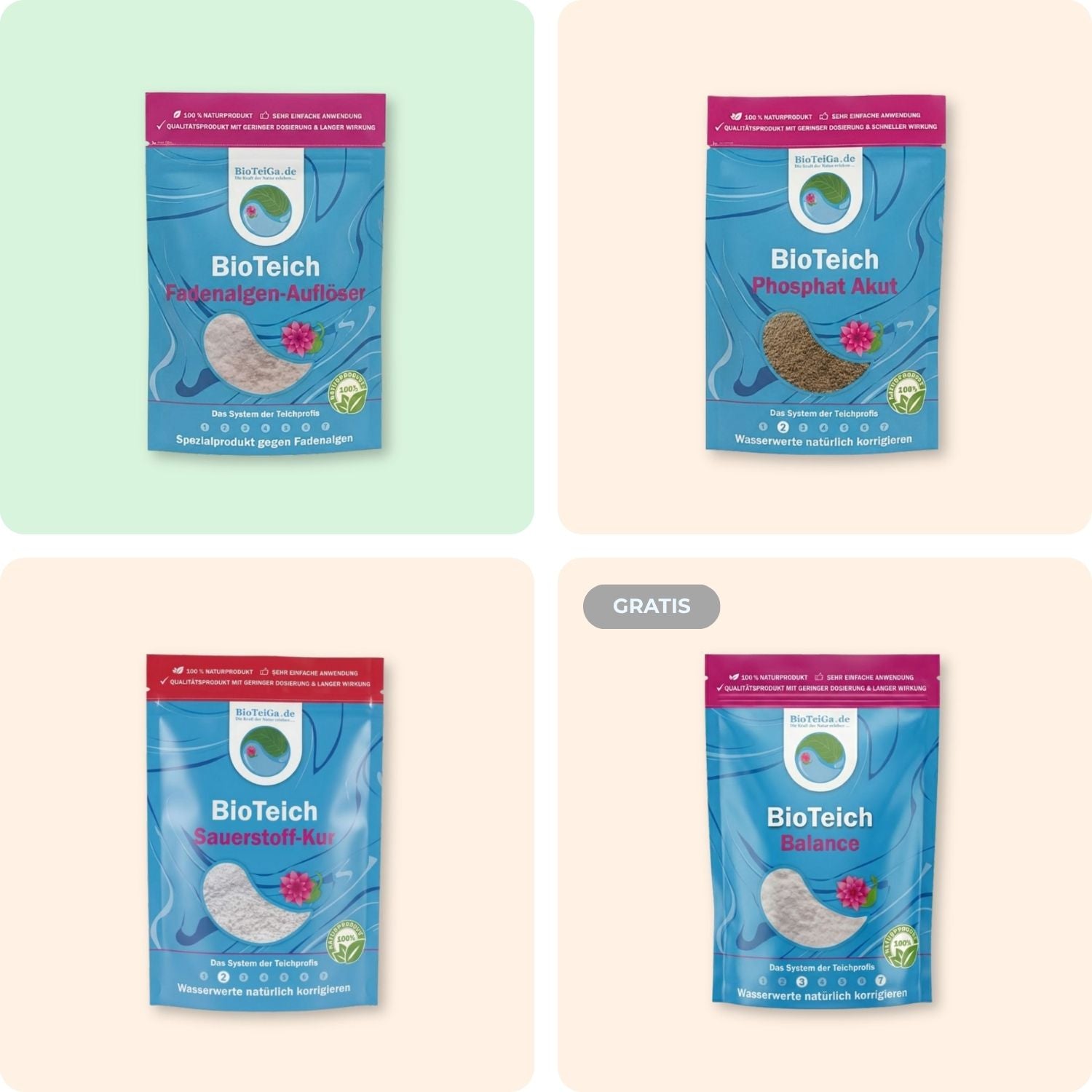 Natürlicher Fadenalgen-Entferner für Teiche