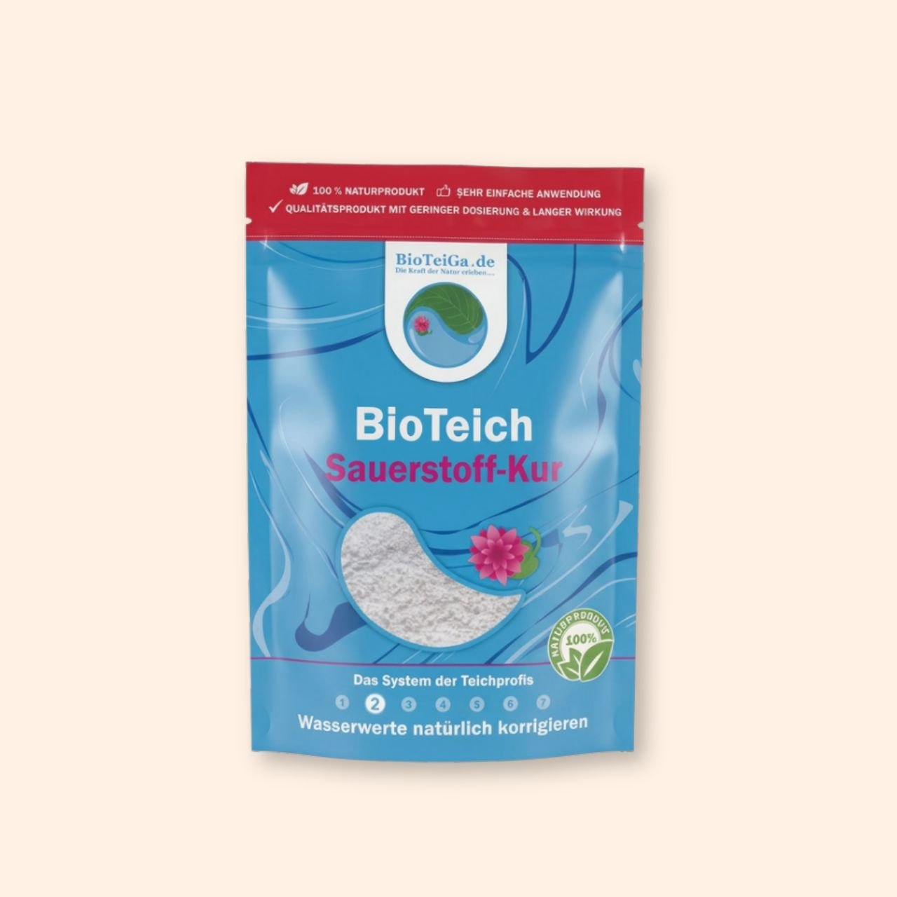 Langfristige Sauerstoffanreicherung des Teichwasser