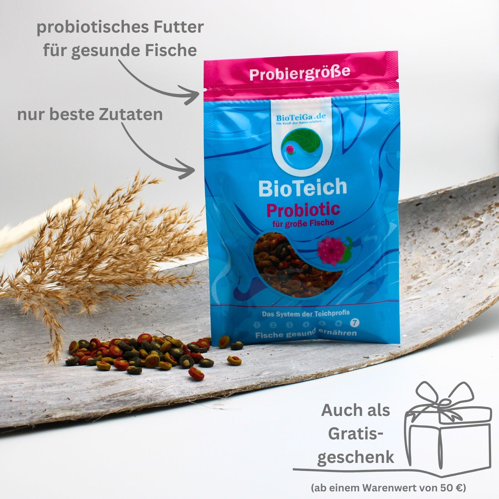 BioTeich Probiotic für große Fische Probiergröße 50 g